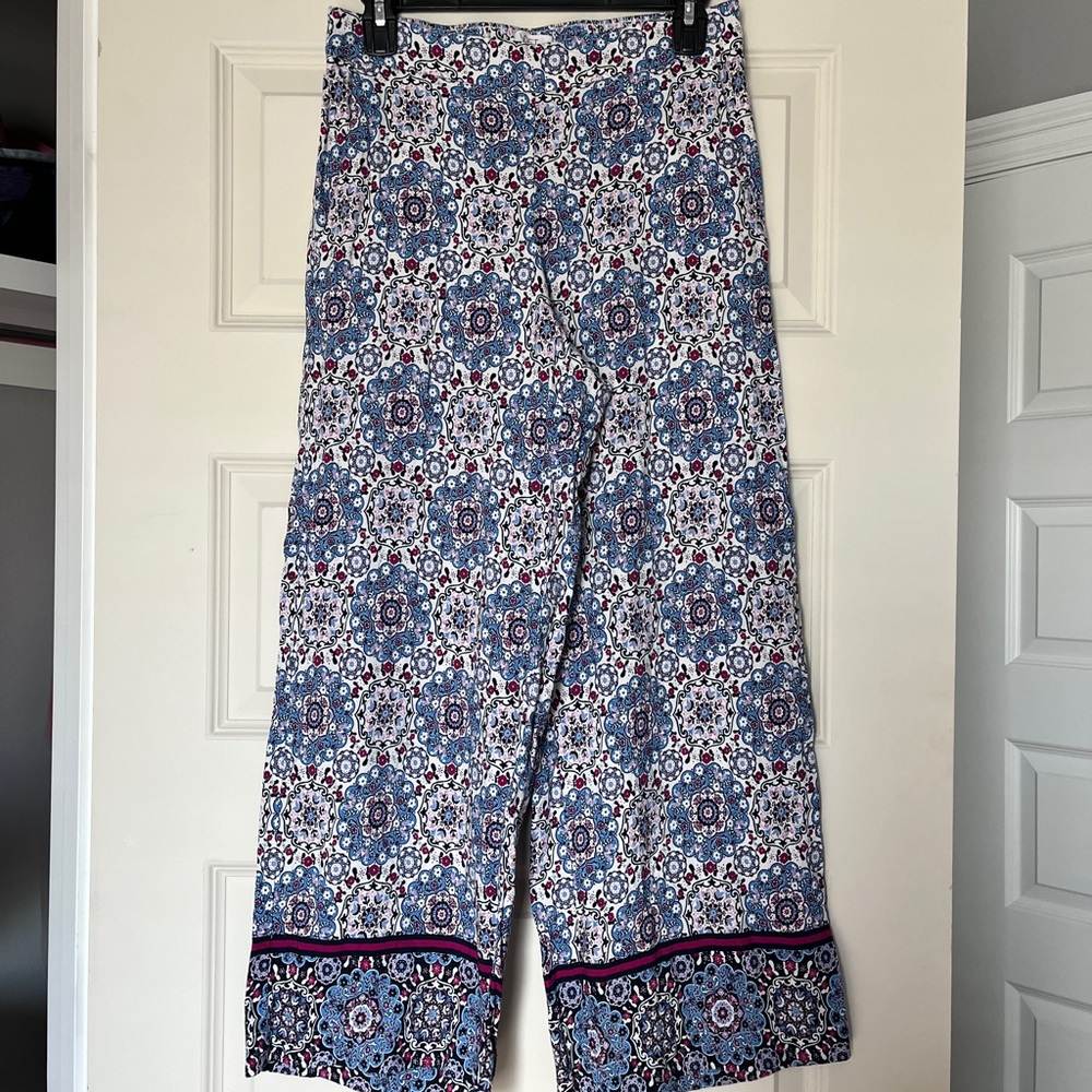 Loft Linen Blend Cropped Pants